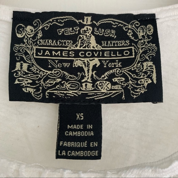 JAMES COVIELLO White Martigues Lace Shell Sleeveless Blouse size XS - Picture 8 of 11